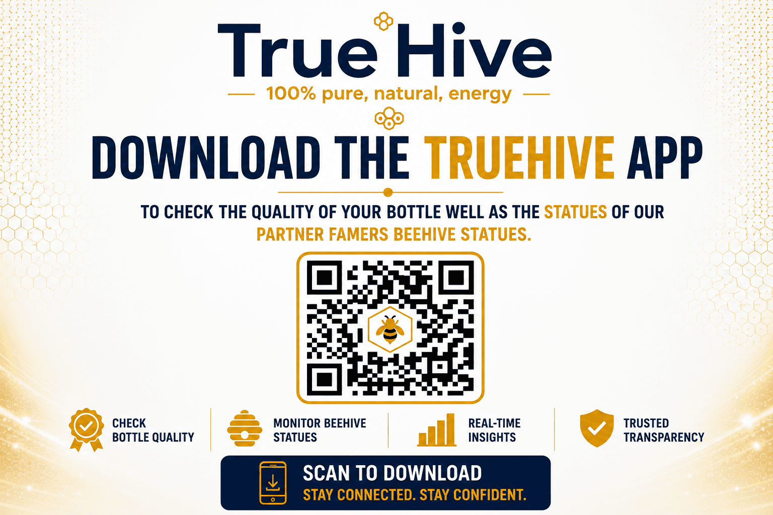 Download the TrueHive app QR code
