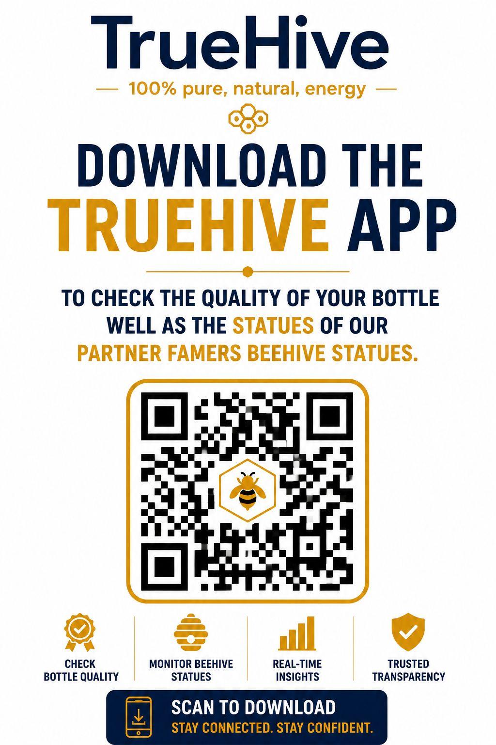 Download the TrueHive app QR code