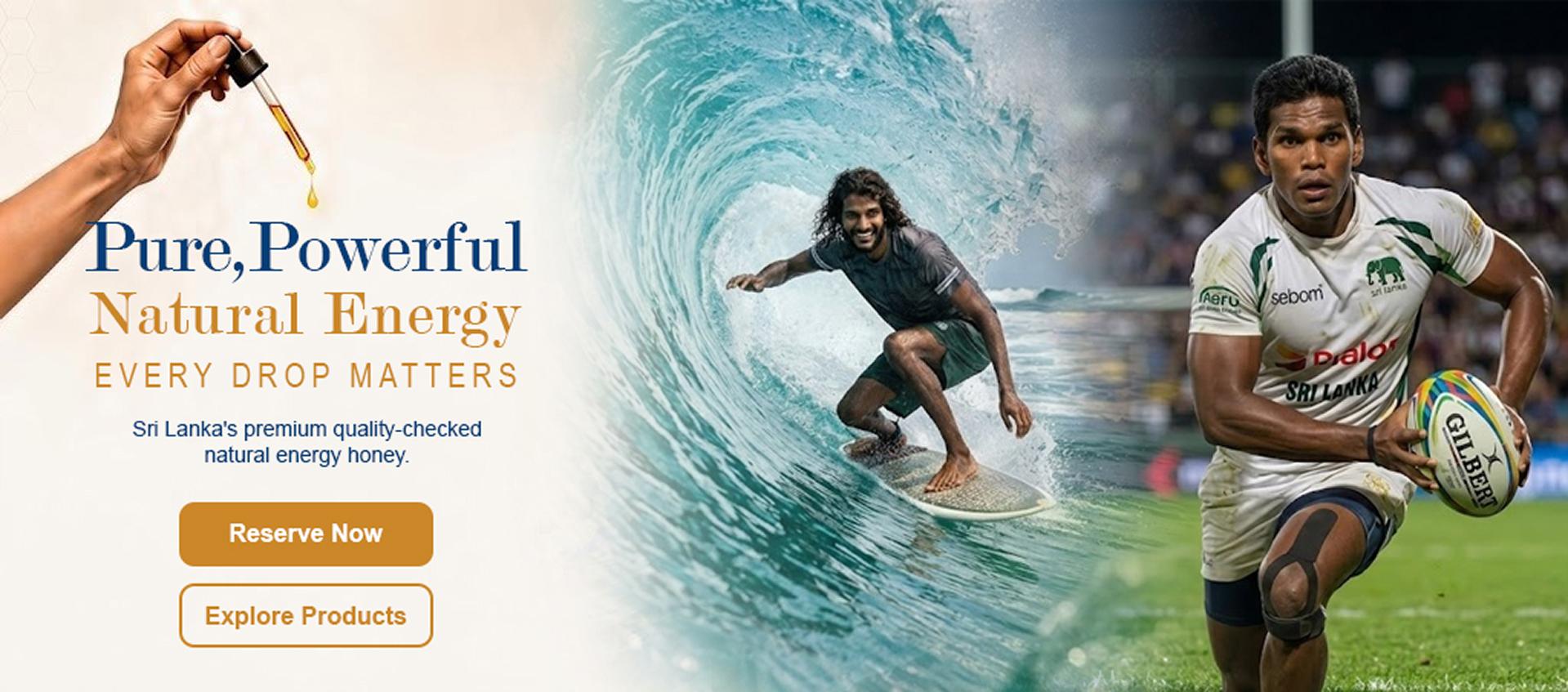 TrueHive pure powerful natural energy honey banner